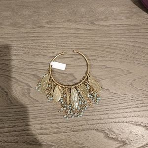 Anthropologie Fringe Cuff Bracelet